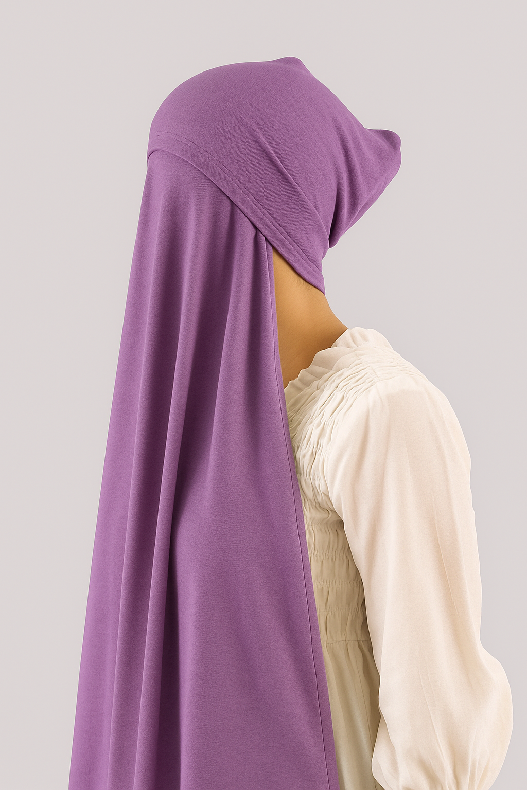 Jersey Instant Hijab in Light Purple