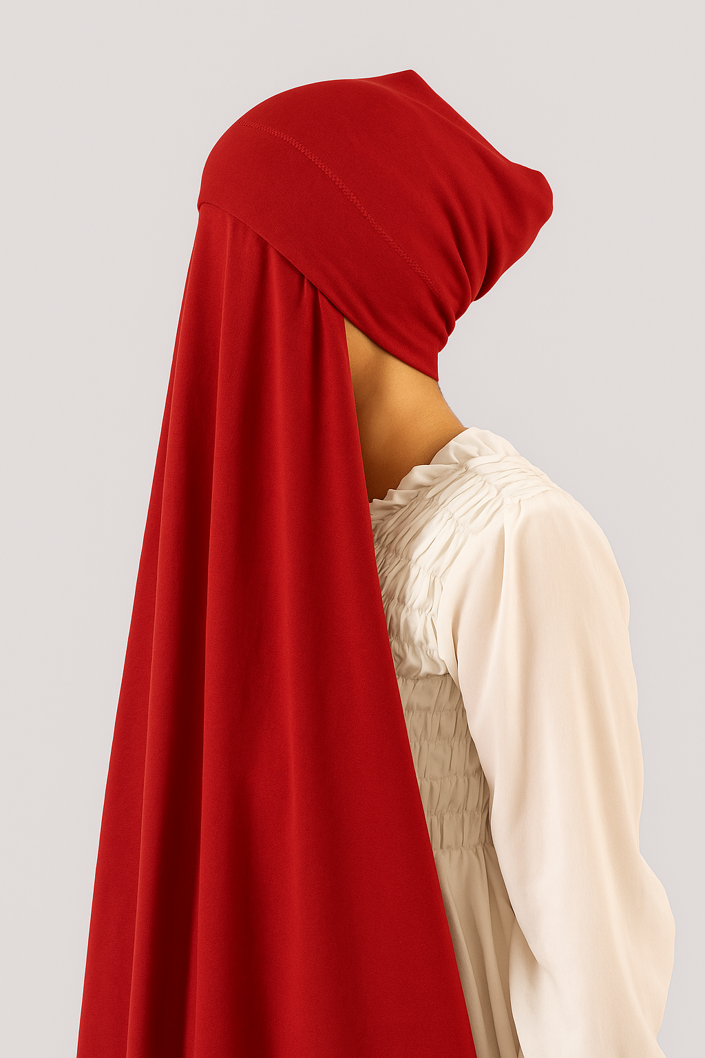 Jersey Instant Hijab in Maroon