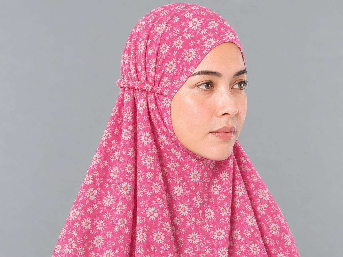 Pink Namaz Chadar - Daisy Print