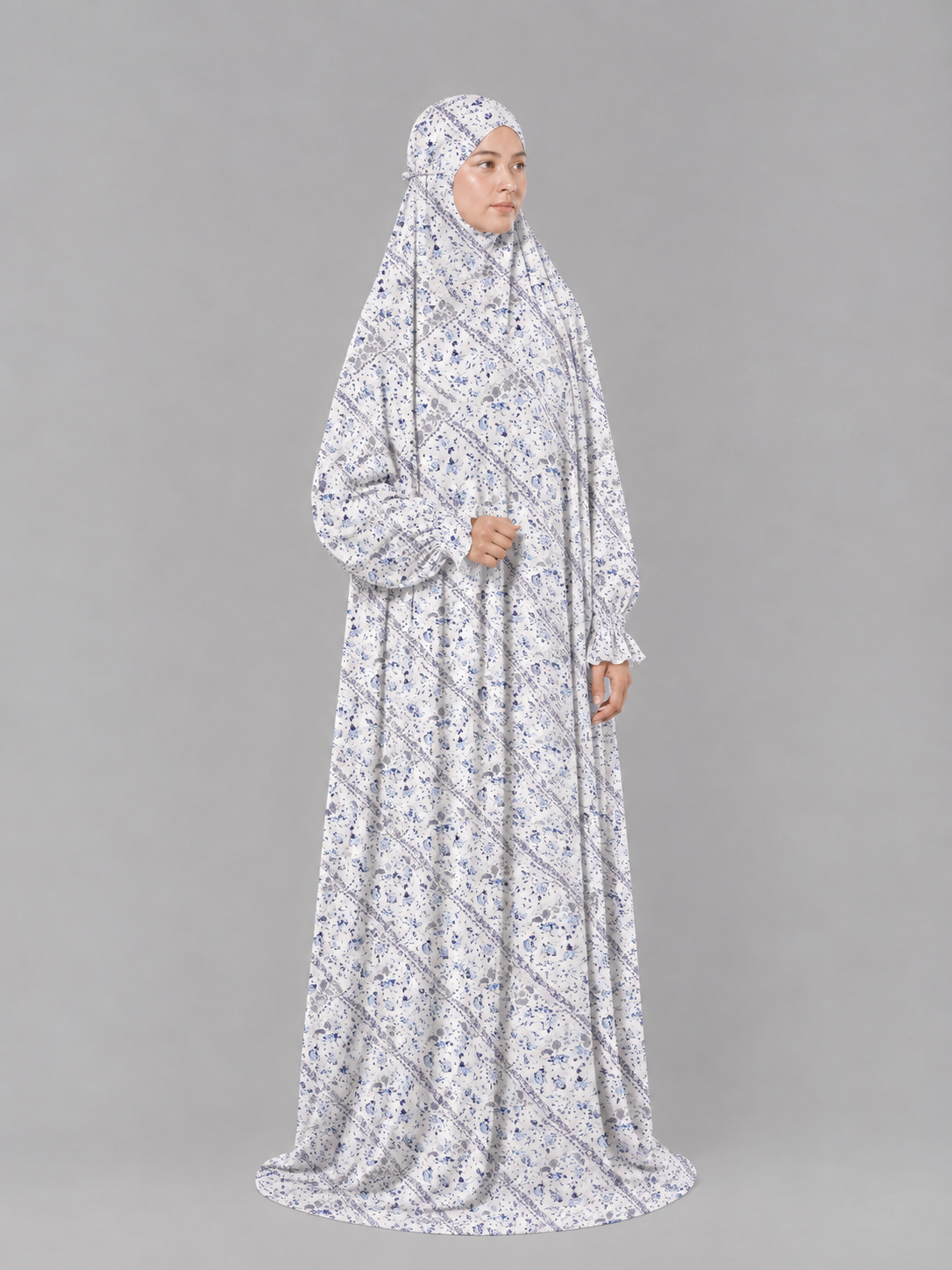 Ivory Namaz Chadar - Paisley Print