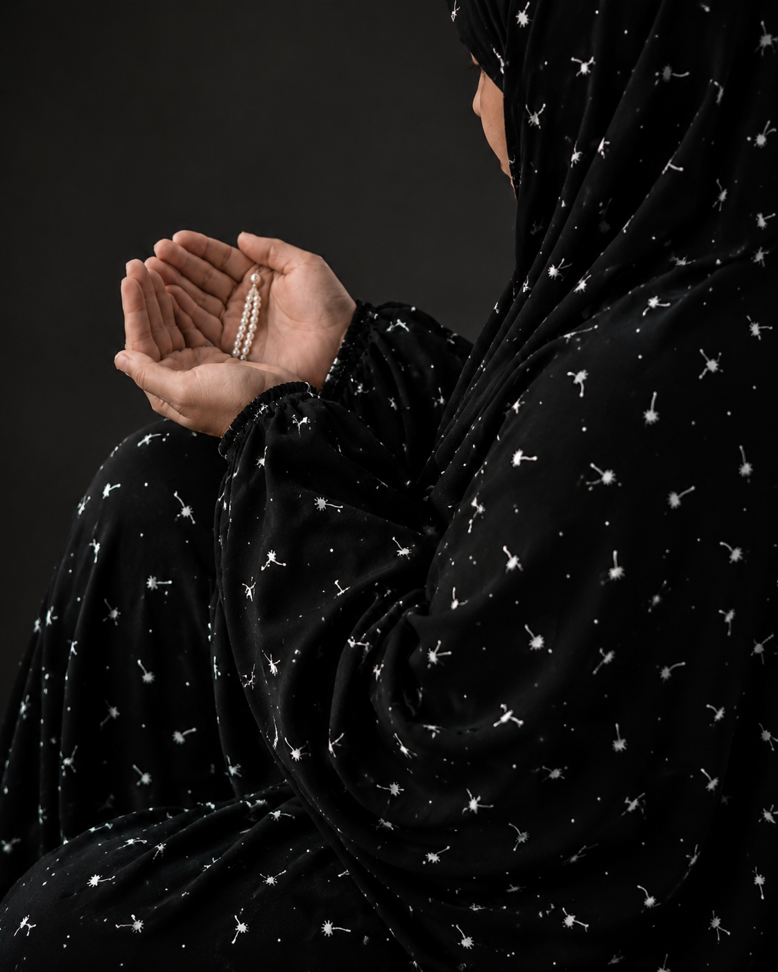 Dotted Bloom Namaz Chadar