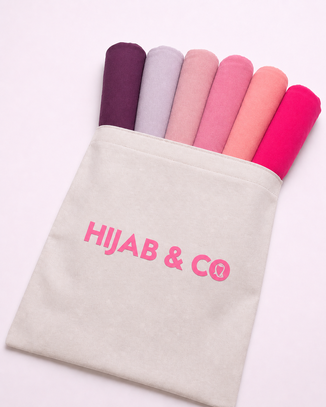 6 Georgette Hijabs Box - Cozy Violet