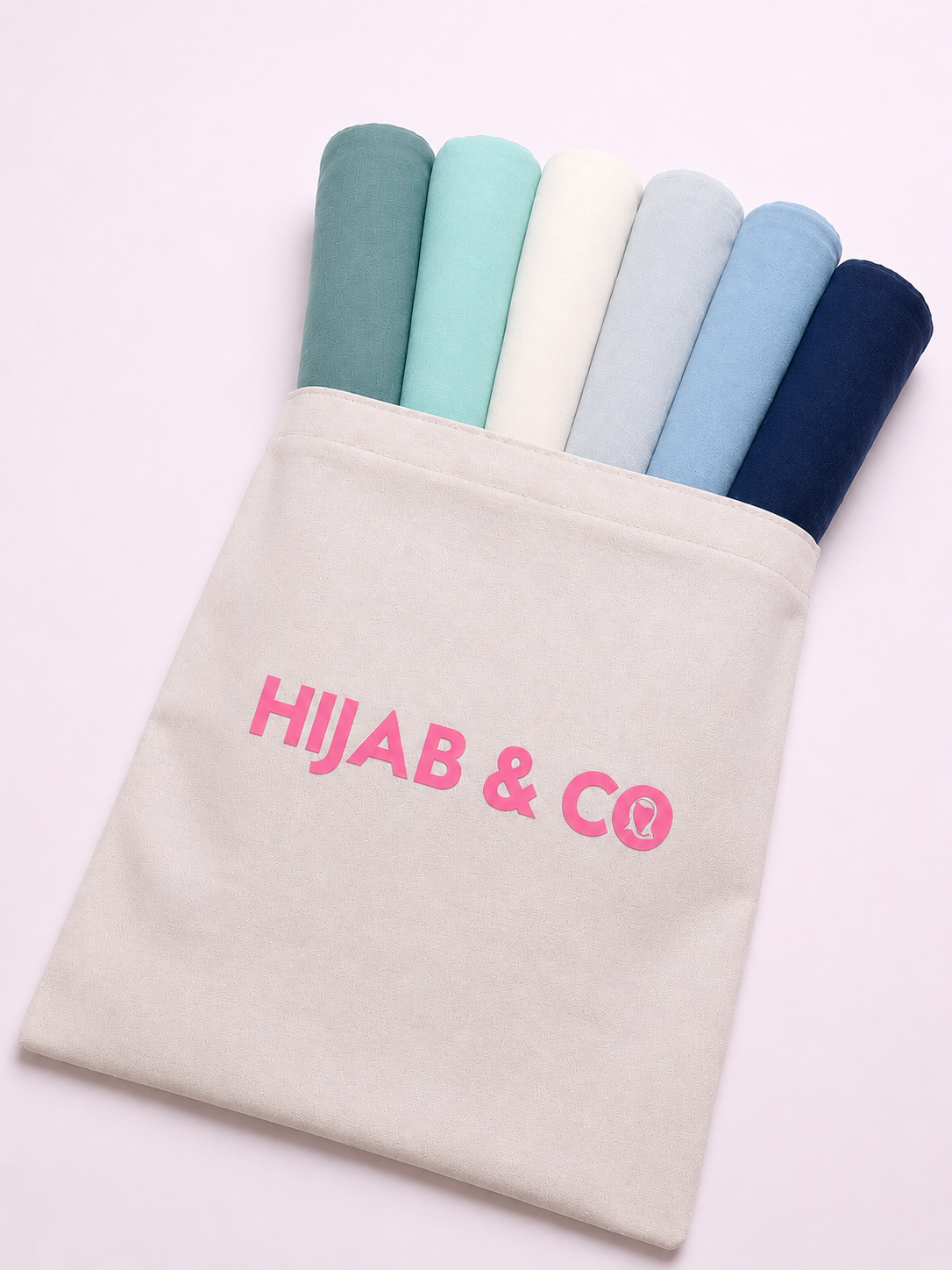 6 Georgette Hijab Box - Cool Blue