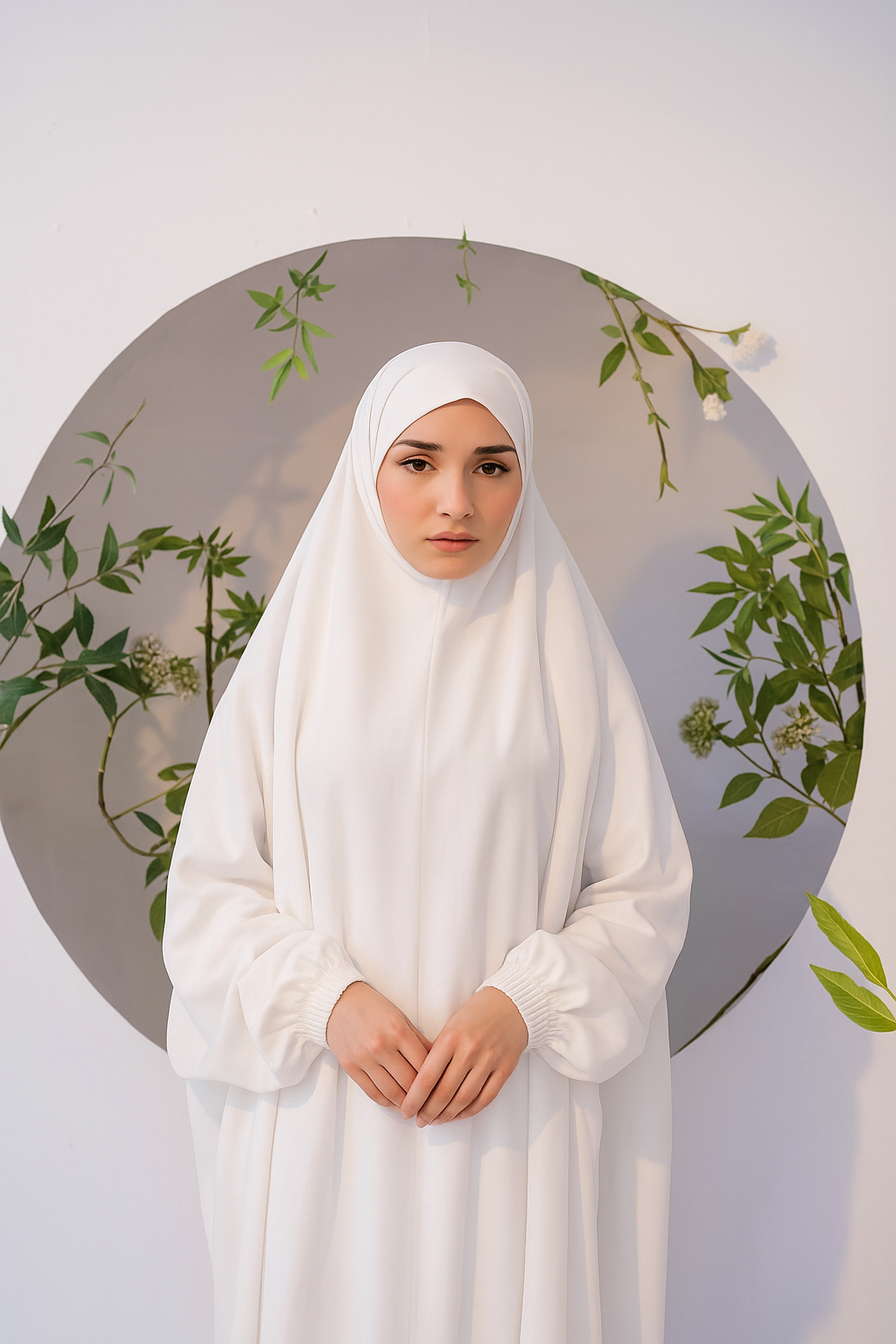 Namaz Chadar in White