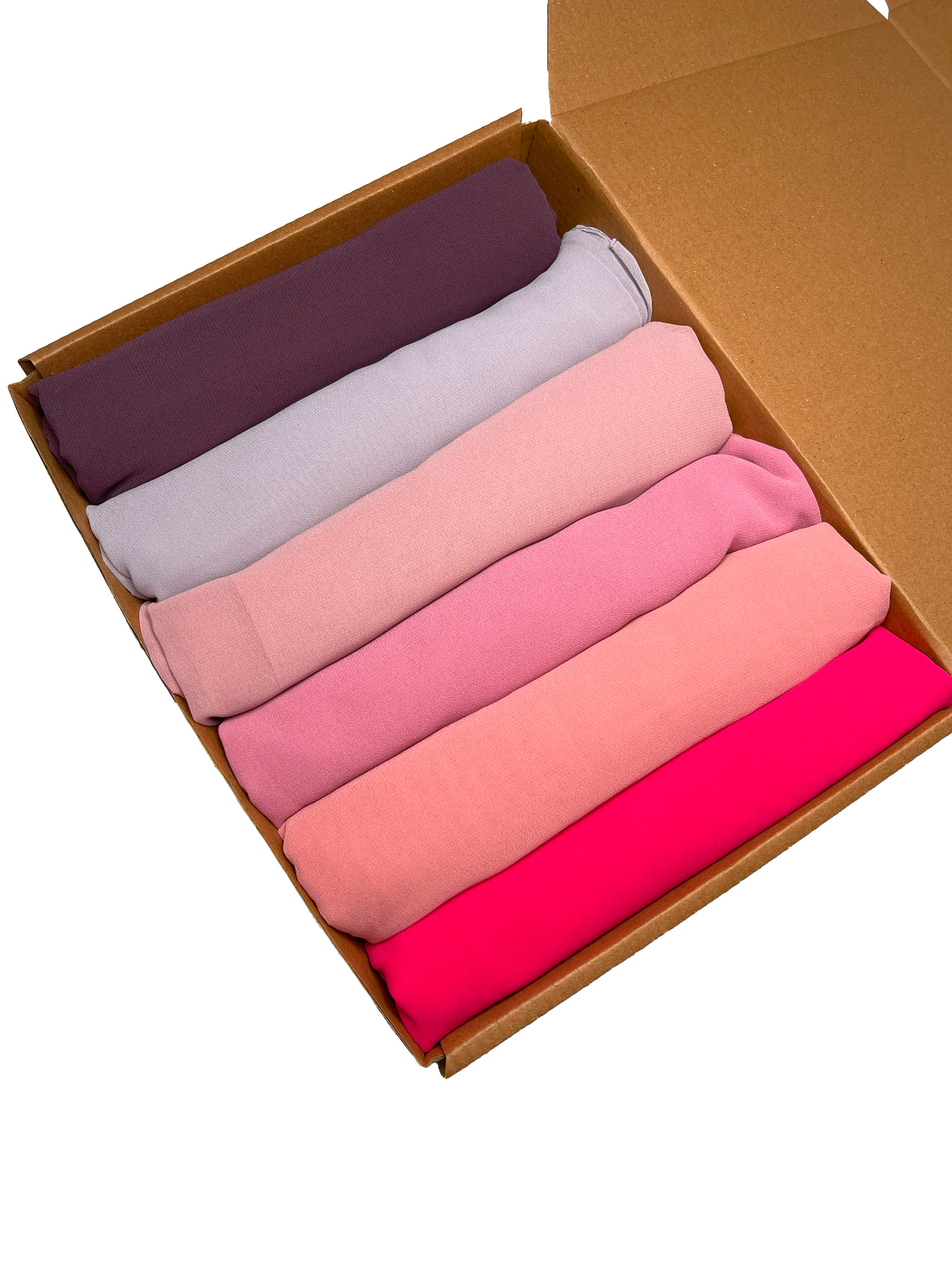 Georgette Hijabs - pack of 6. featuring chic colors and comfort. 