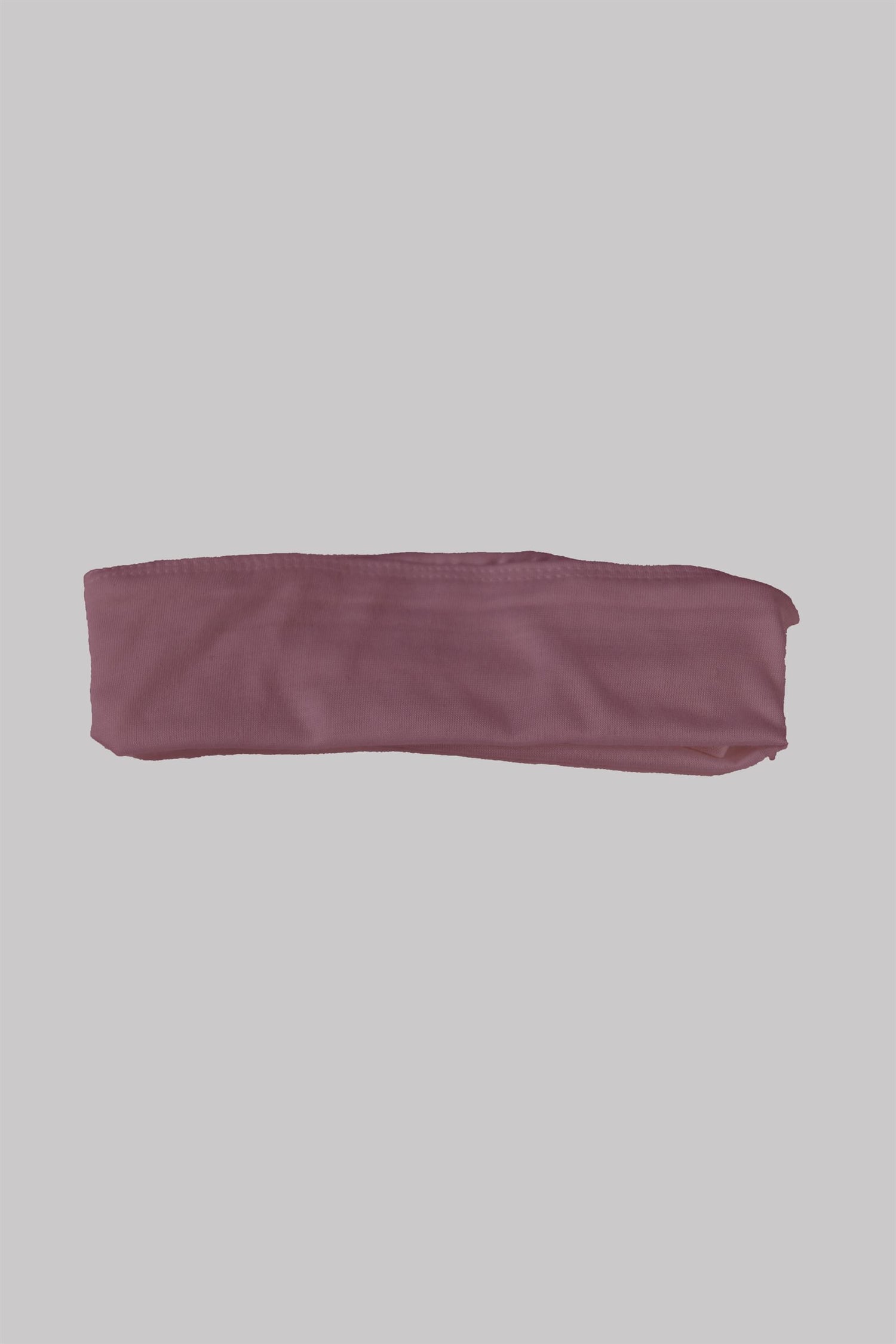 Hijab Band in Mauve Color. Background White.