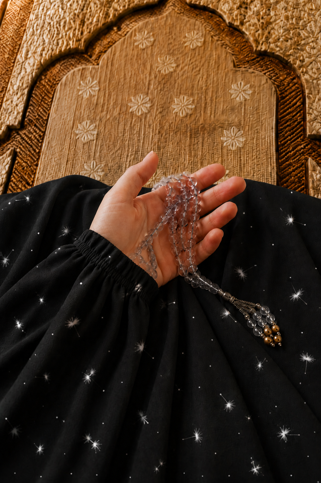 Dotted Bloom Namaz Chadar