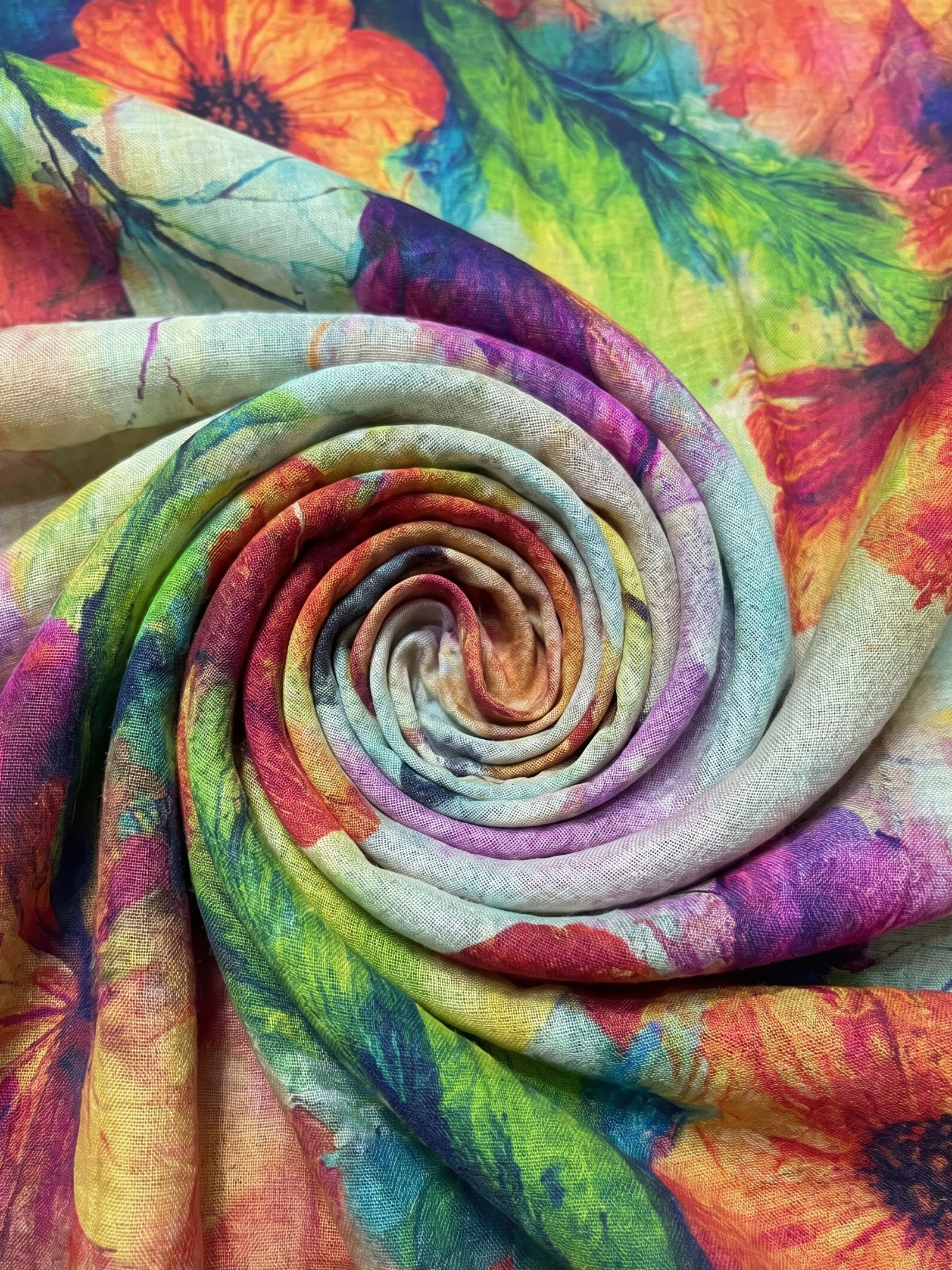 Printed Modal Hijab - Floral Burst