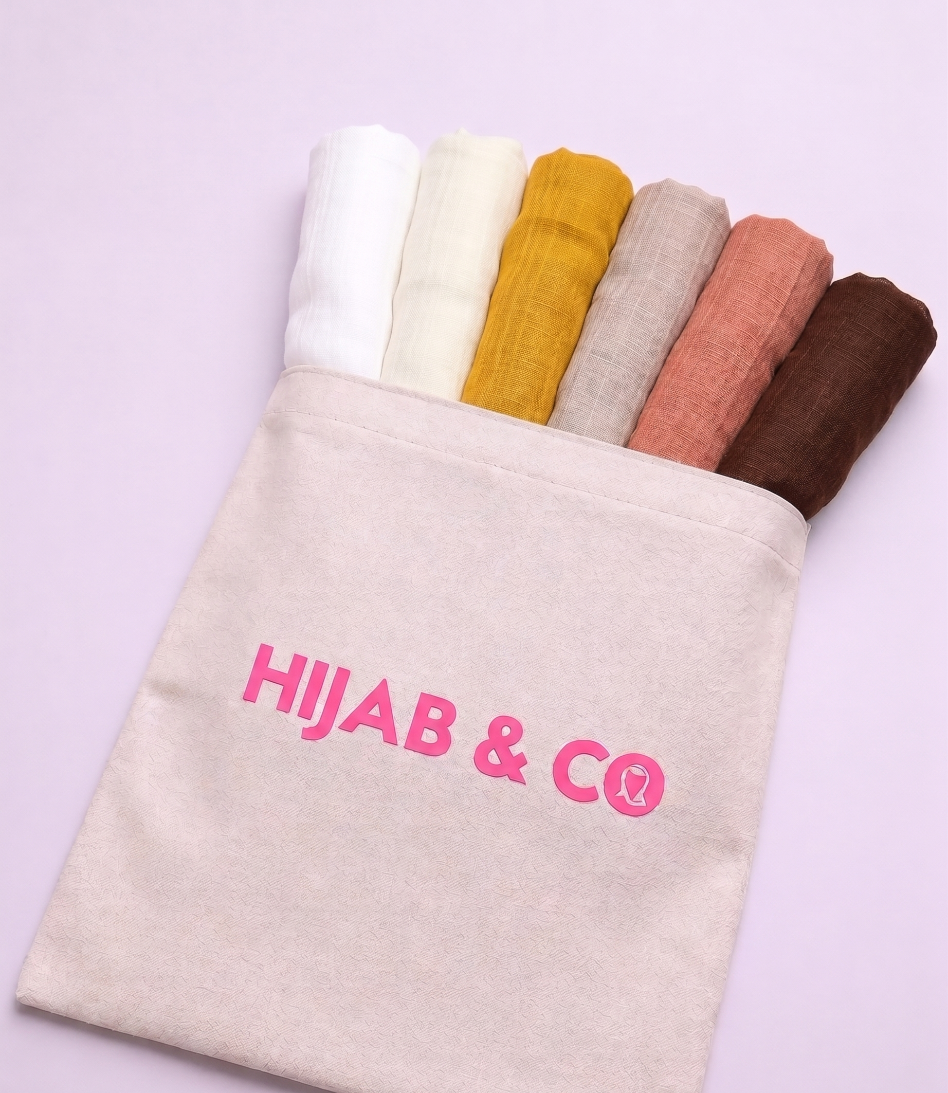 6 Turkish Hijab Bag - Ivory