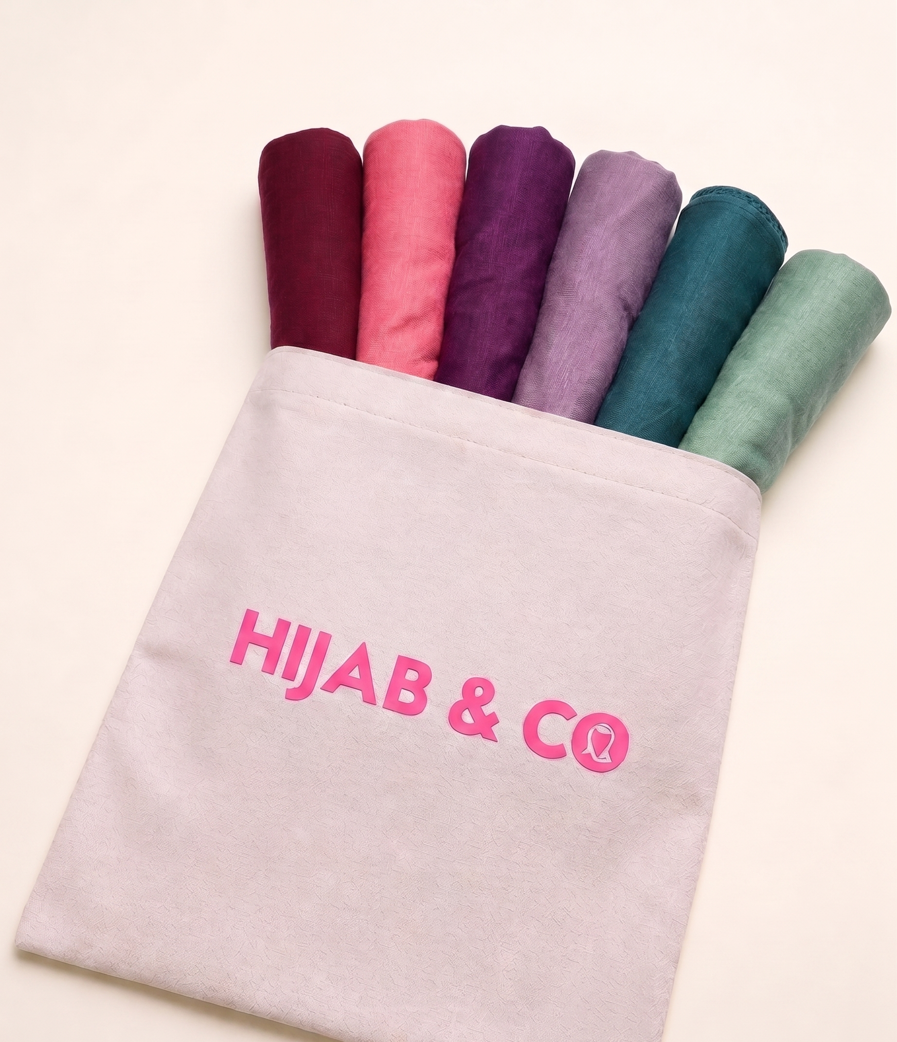 6 Jersey Hijab Box - Crimson Charm