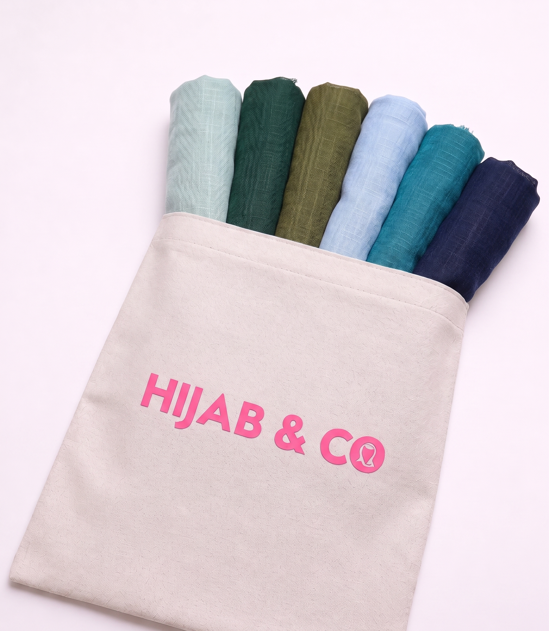 6 Turkish Hijab Box - Emerald