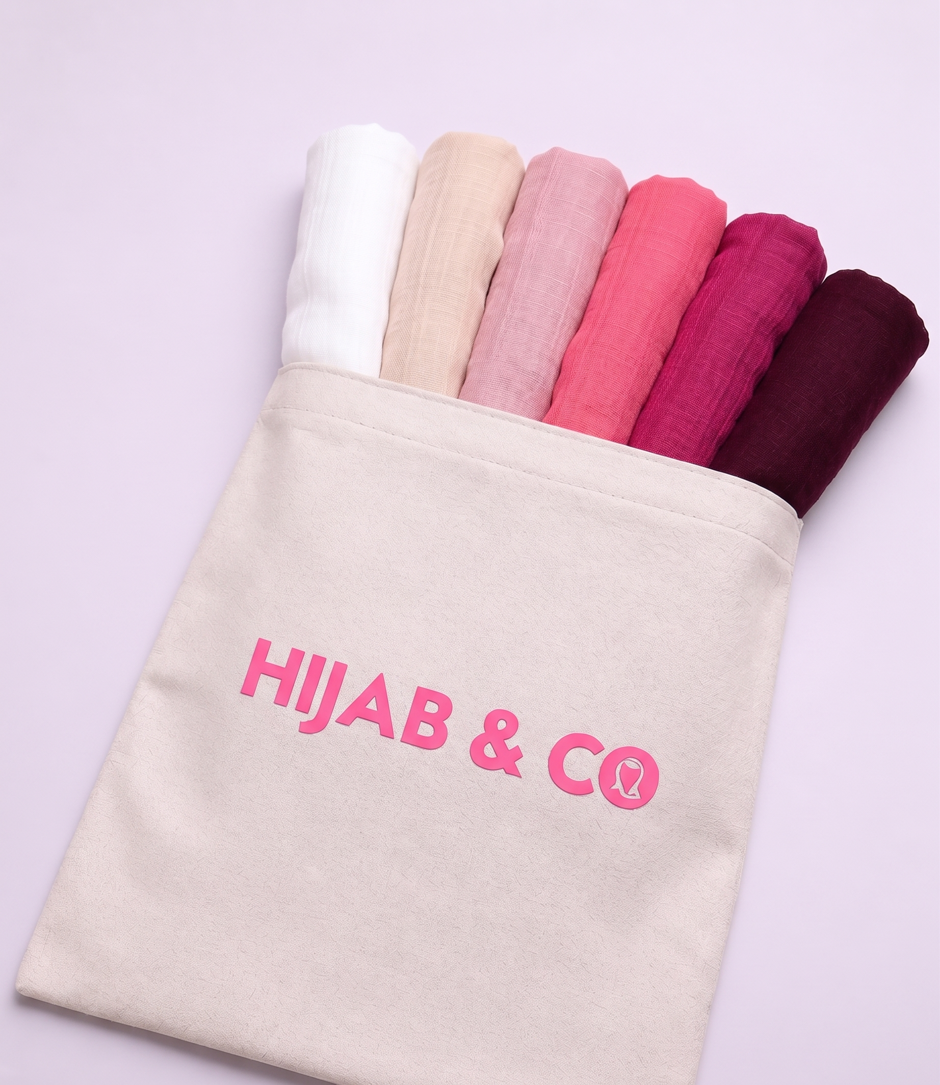 6 Turkish Hijab Bag - Blush