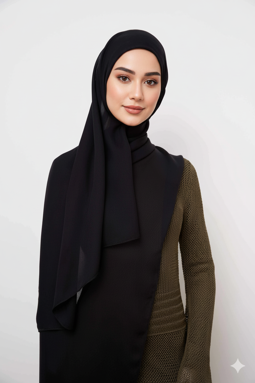 Modal Hijab - Black