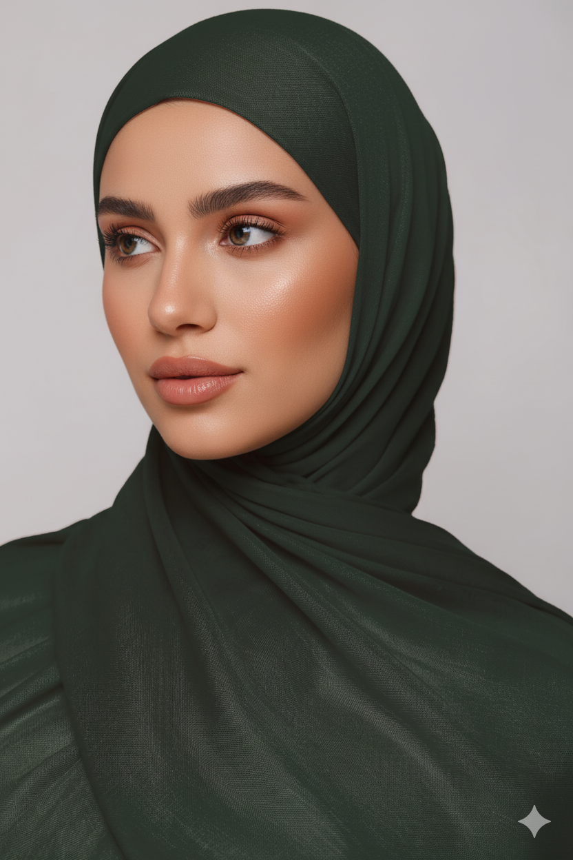 Modal Hijab - Bottle Green