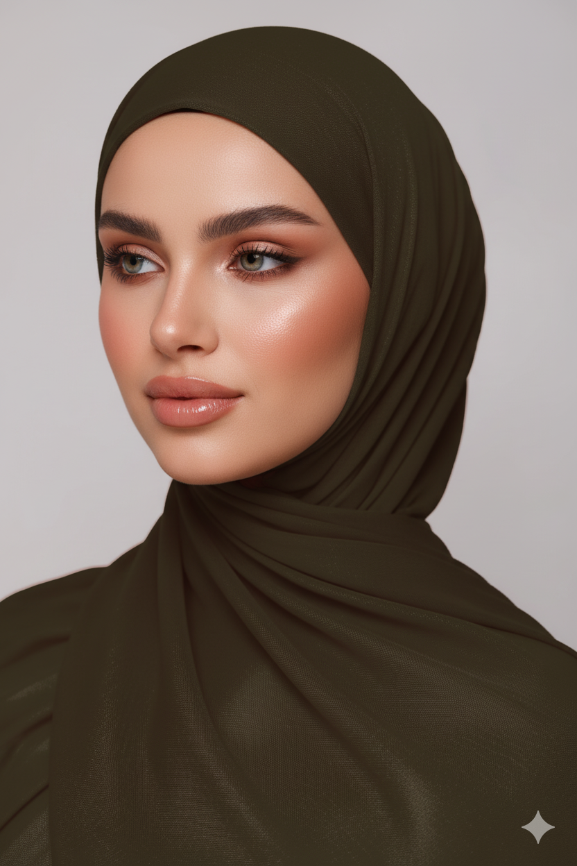 Modal Hijab - Olive Green