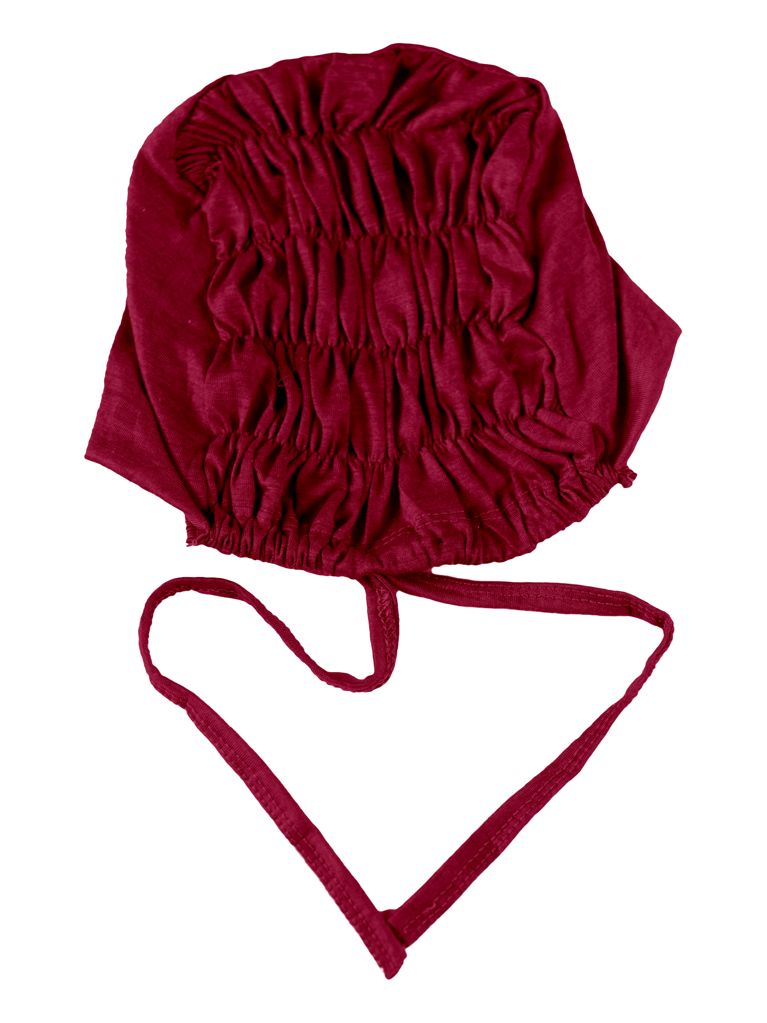 Ruched Hijab Cap in Maroon
