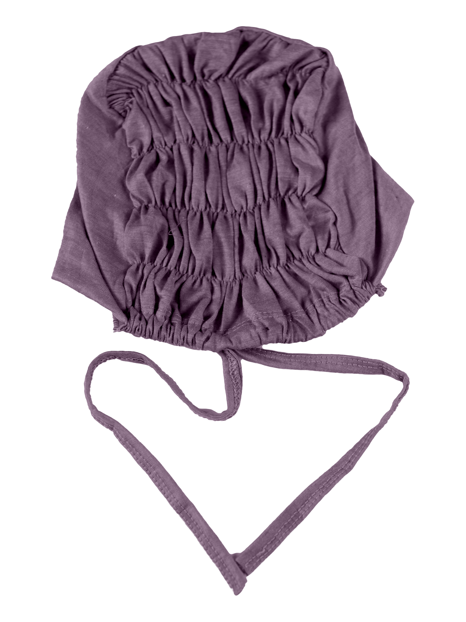 Ruched Hijab Cap in Purple