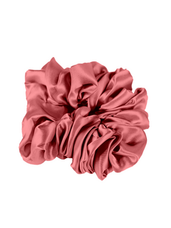 Silk Scrunchie in Rosy. Beautiful Hair Accessory.