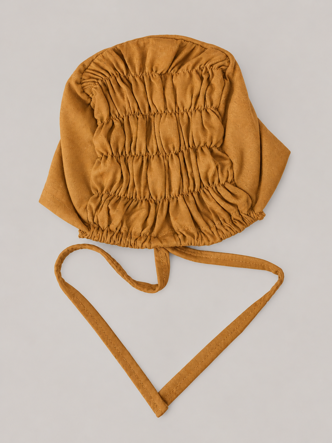 Ruched Hijab Cap in Honey