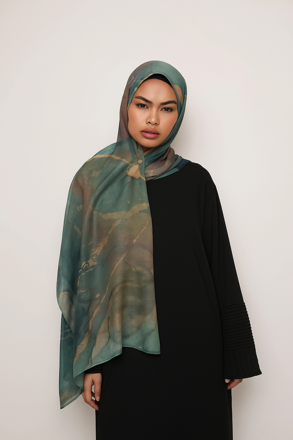 Printed Modal Hijab - Mystic Dusk