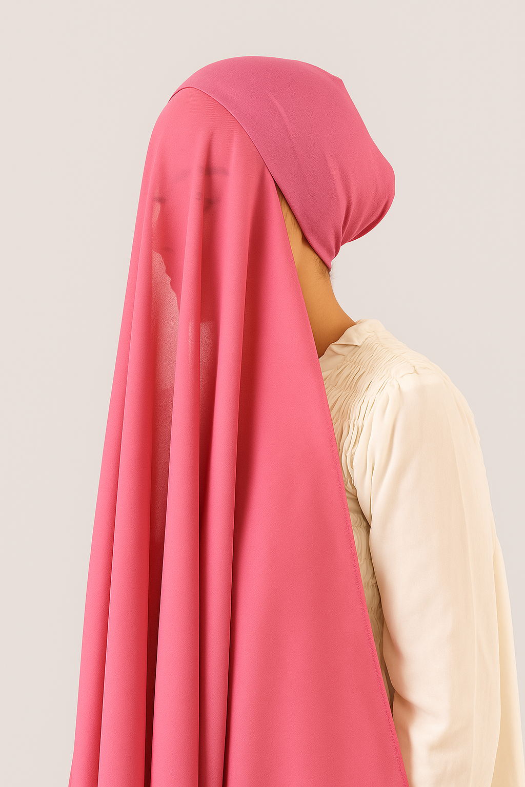 Turkish Instant Hijab in Mystic Rose