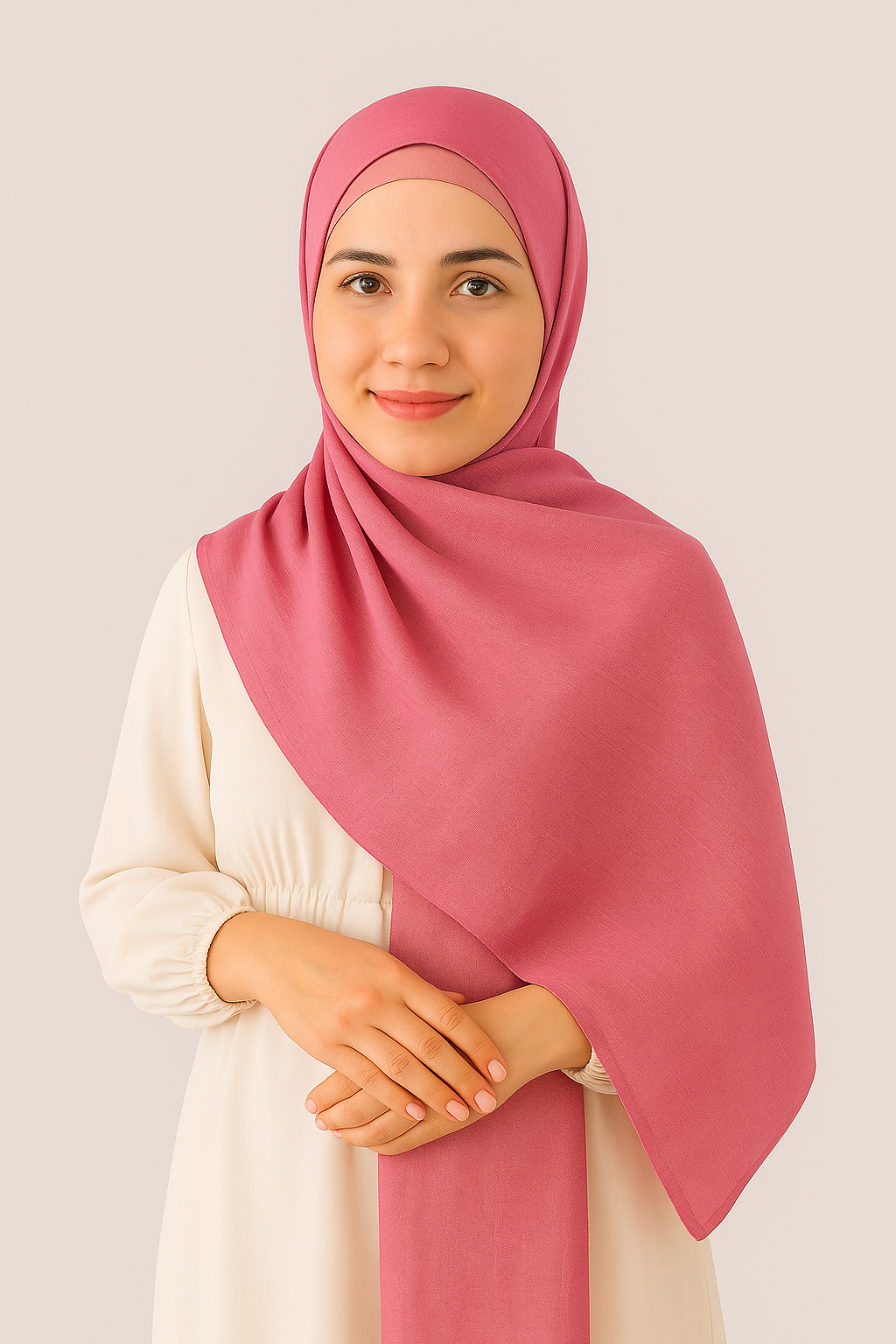 Turkish Instant Hijab in Mystic Rose