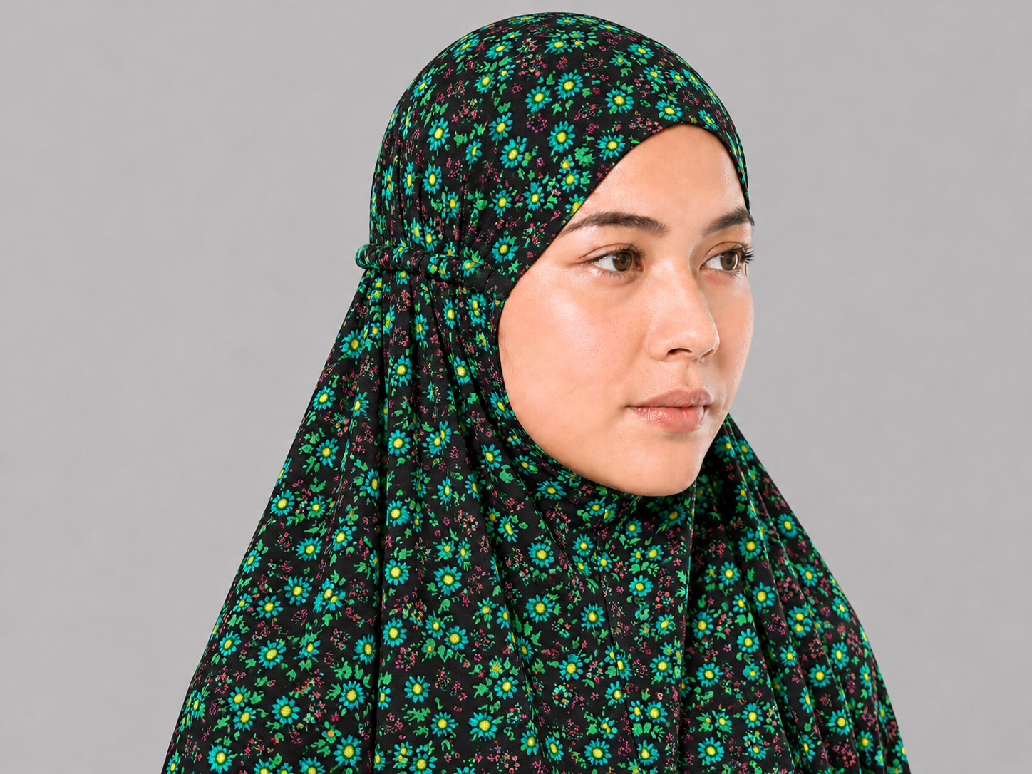 Noir Namaz Chadar - Wildflower Print