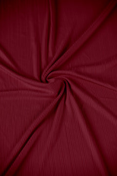 Soft ribbed texture of the Scarlet hijab adds sophistication to any outfit.