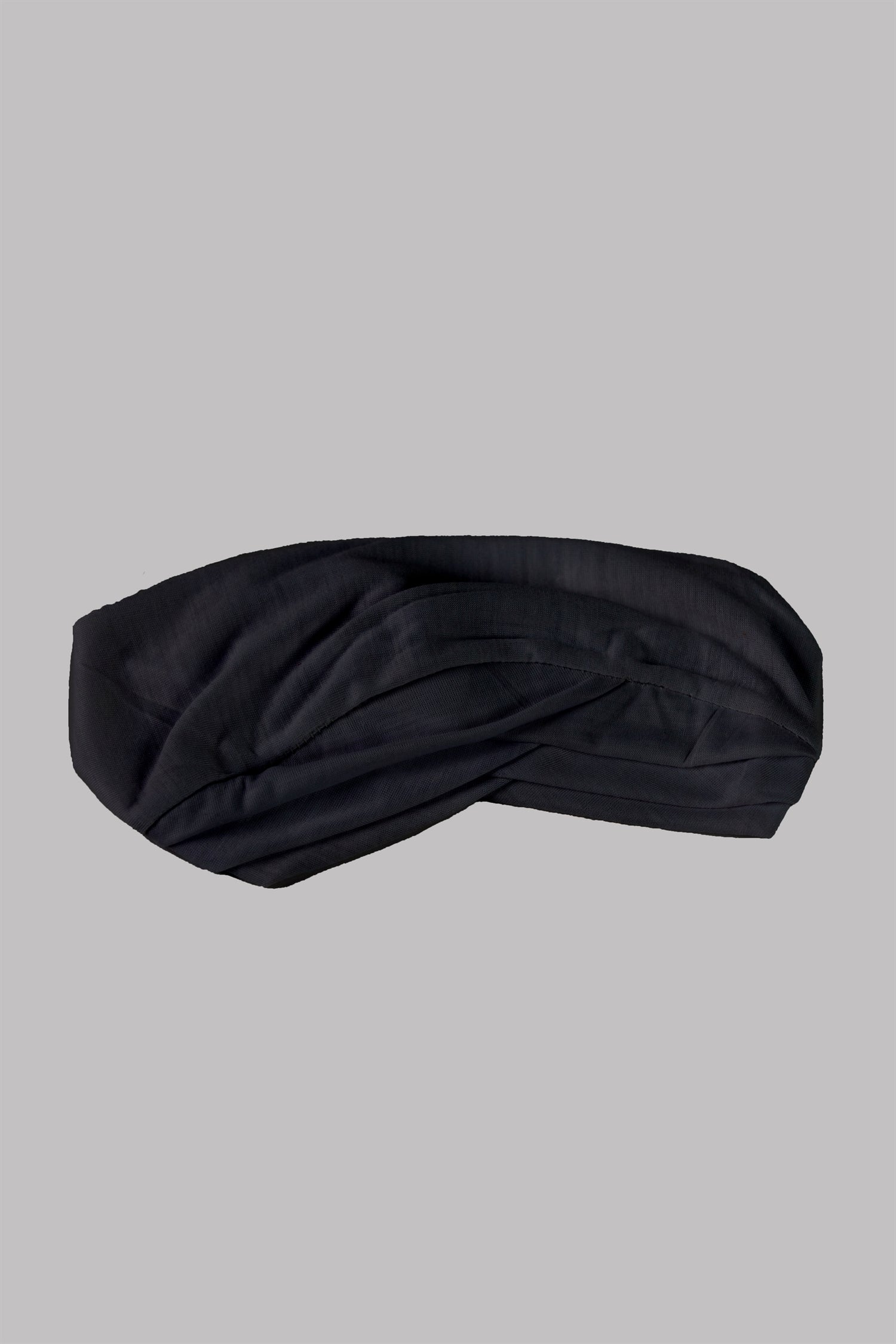 Criss Cross Hijab Cap in Black Color. Cross front style hijab undercap.