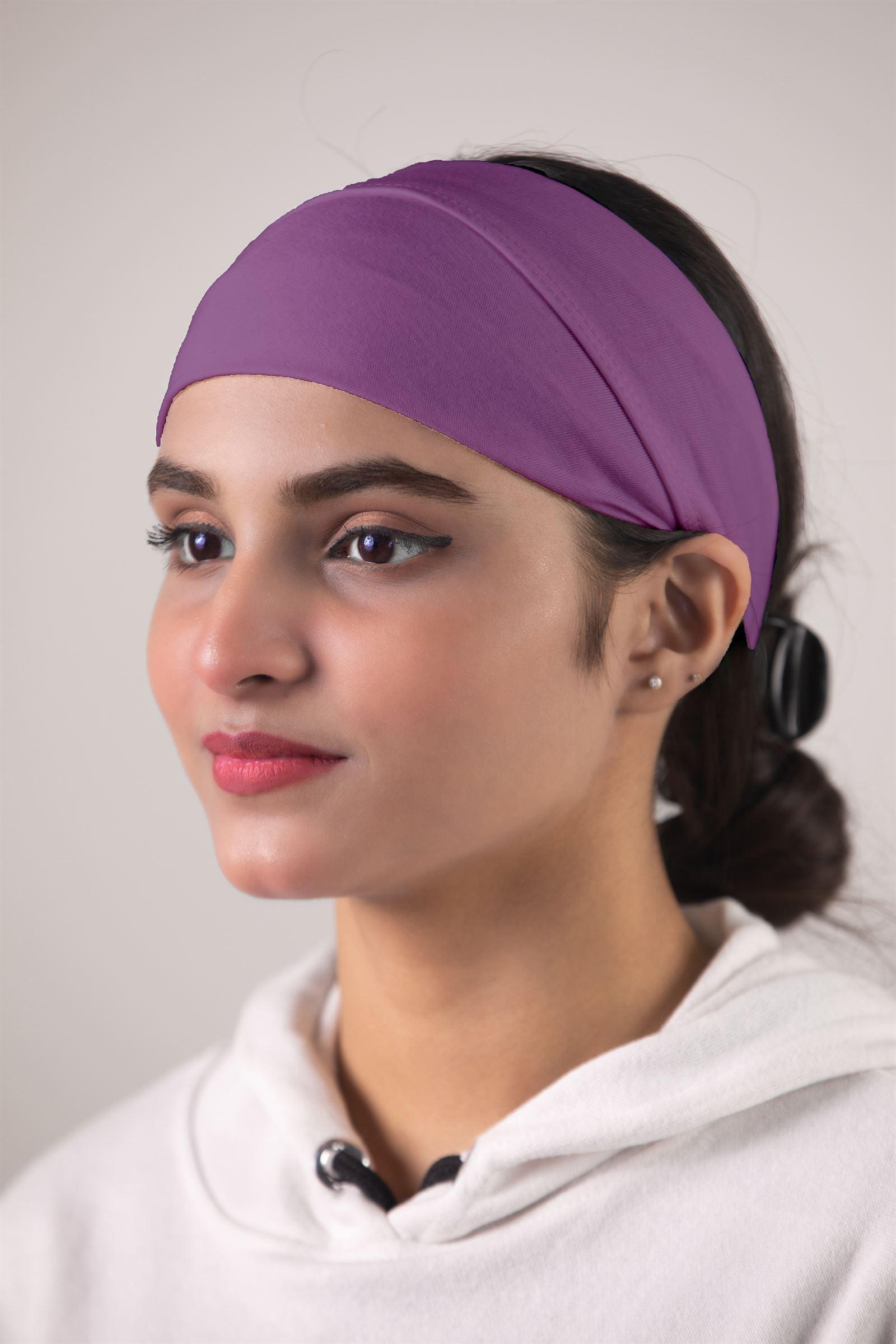 No Slip Hijab Head Band in Purple Color.