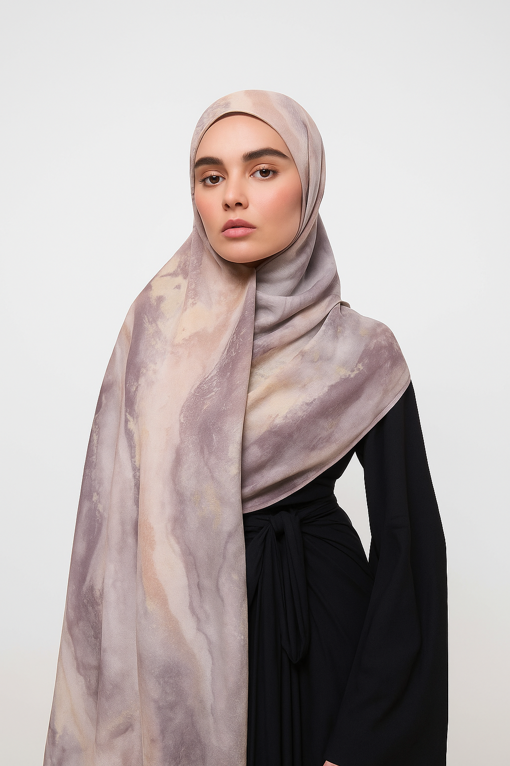 Printed Modal Hijab - Sahara Marble