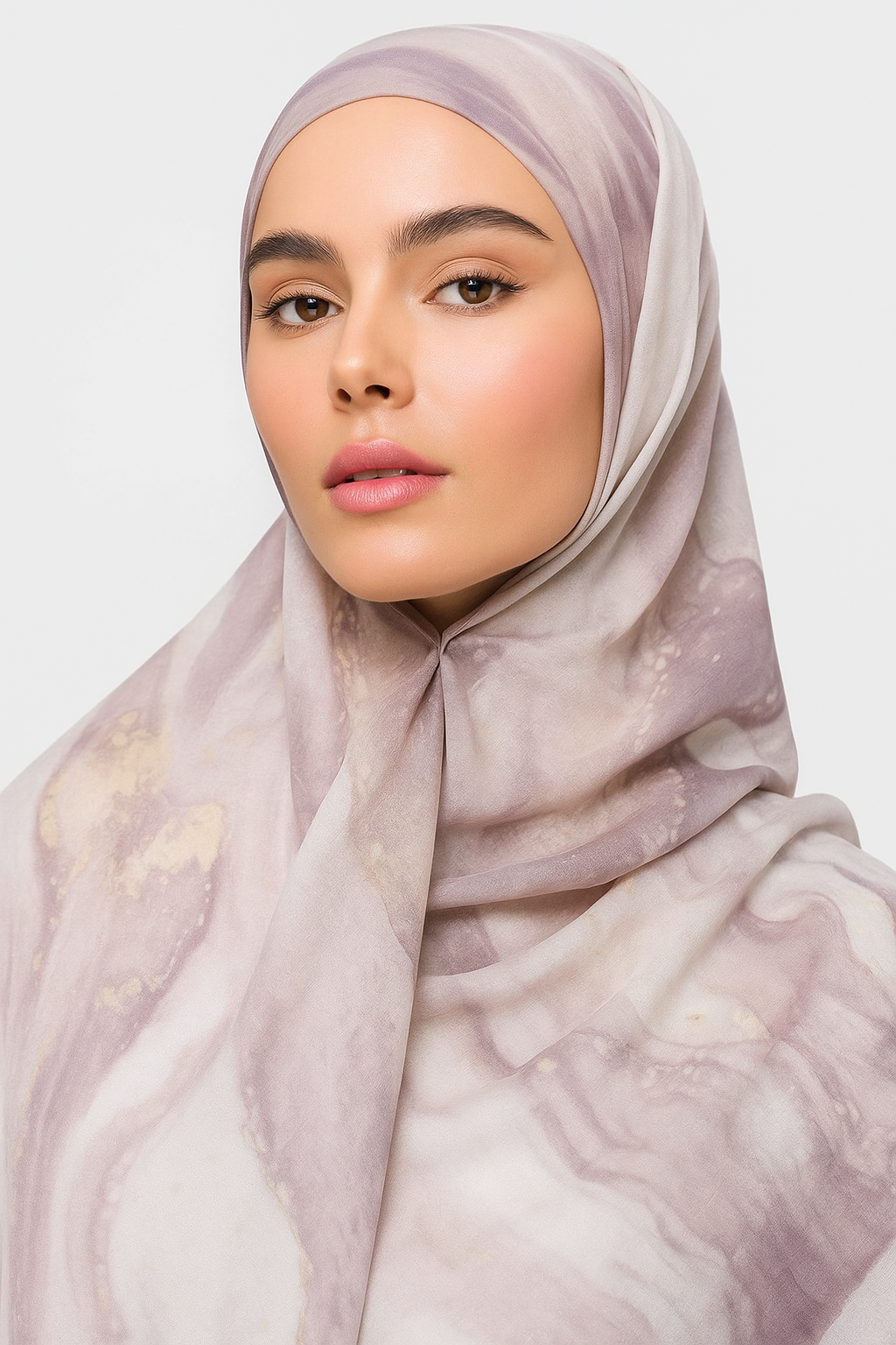 Printed Modal Hijab - Sahara Marble
