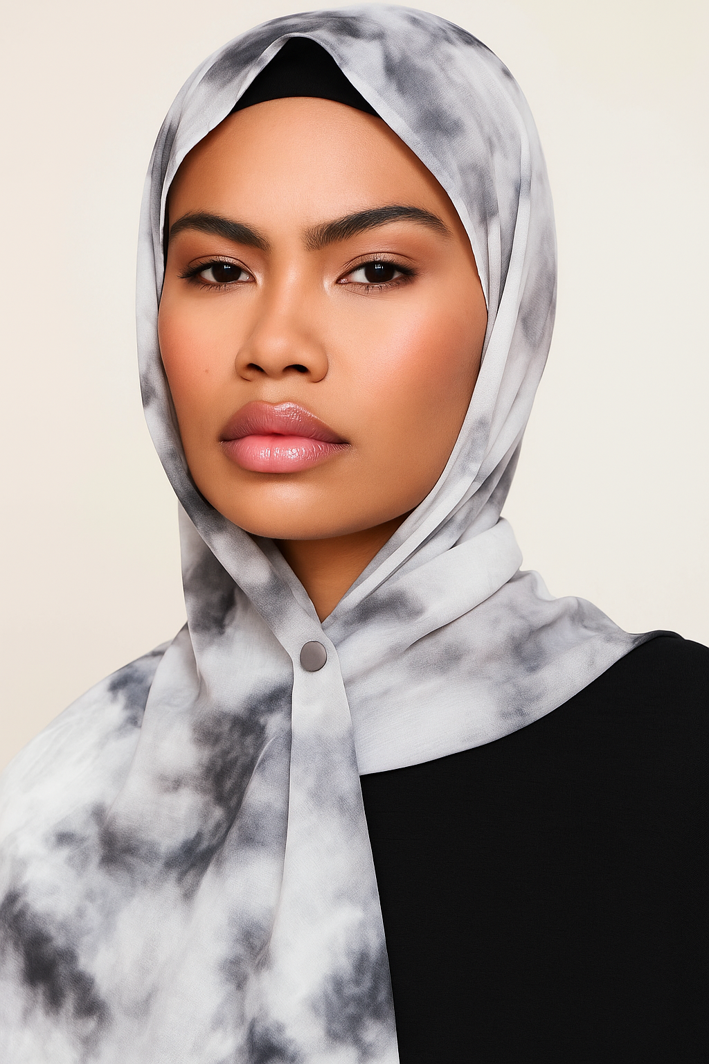 Printed Modal Hijab - Storm Veil