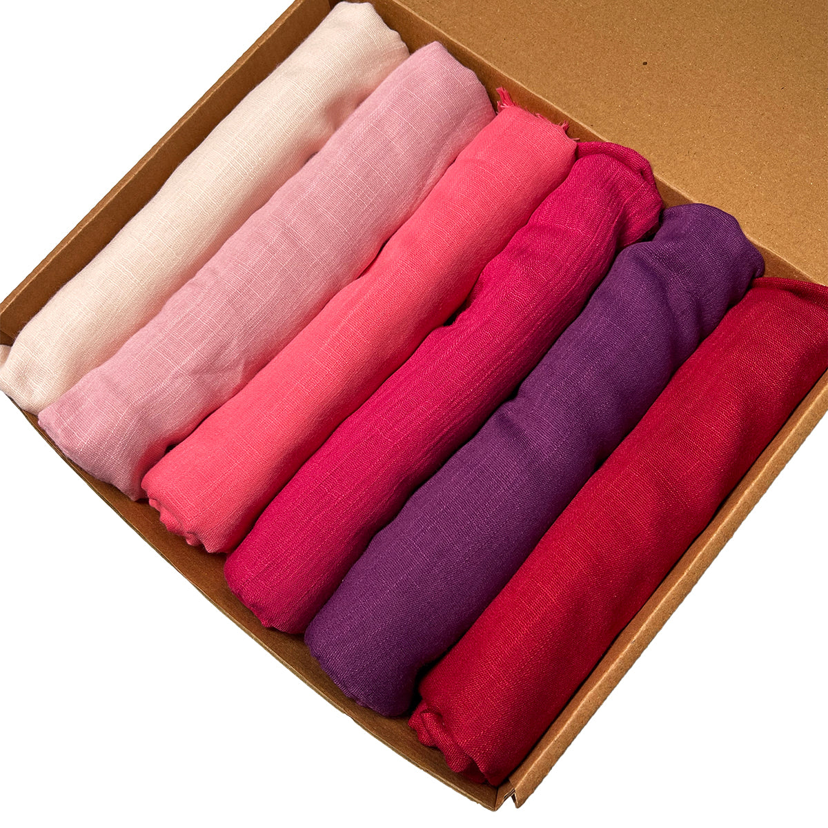 6 Turkish Hijab Box - Rose