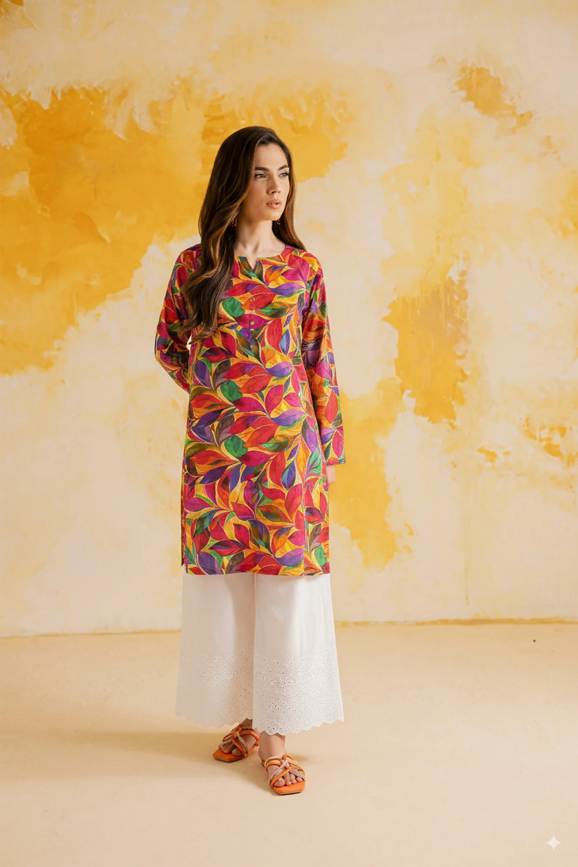 Co-Ord Set Vibrant Foliage