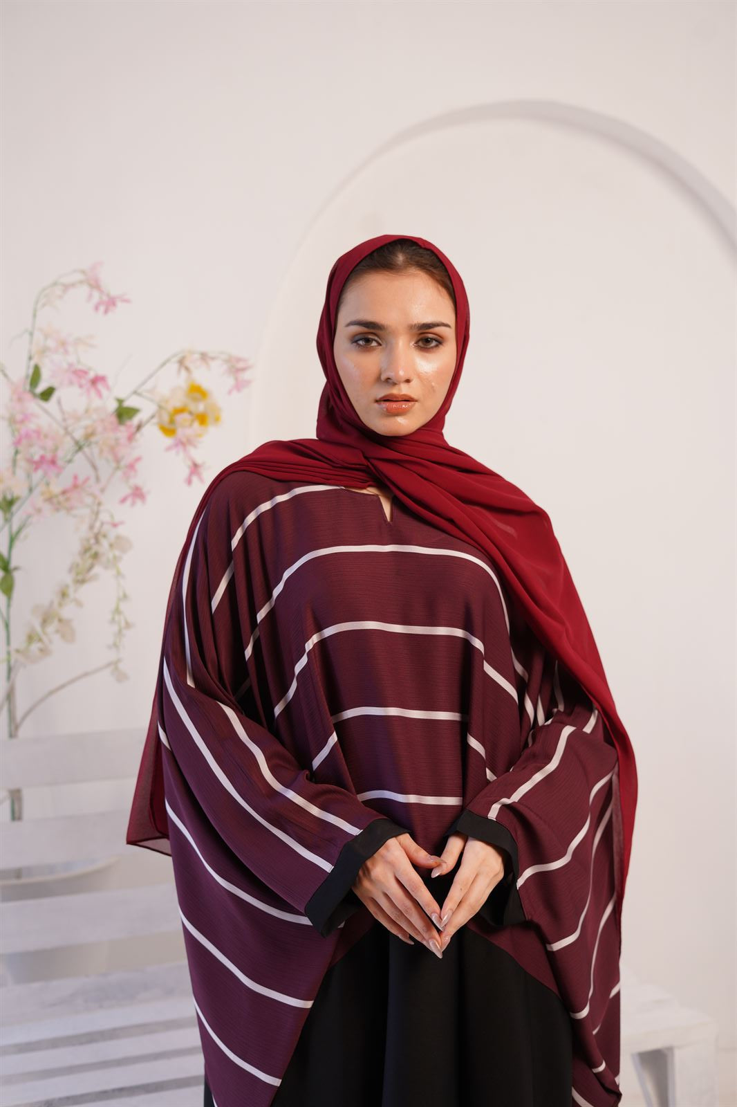 Zoom Line Jilbab Abaya In Purple