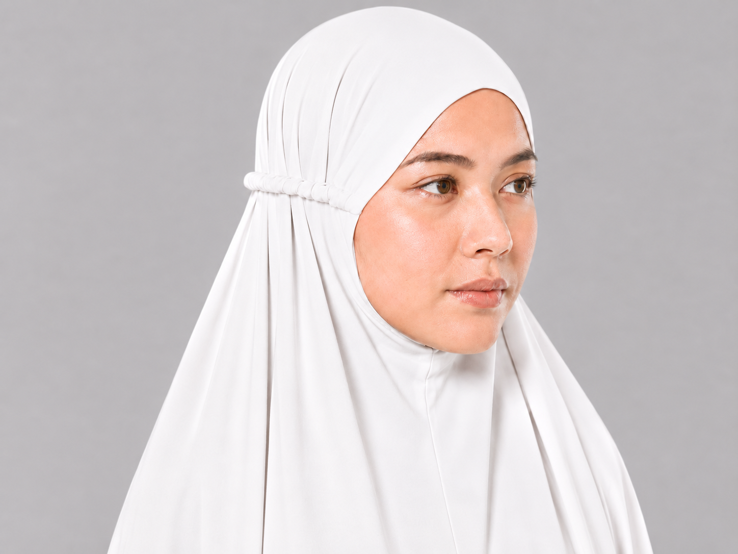 White Namaz Chadar - Plain