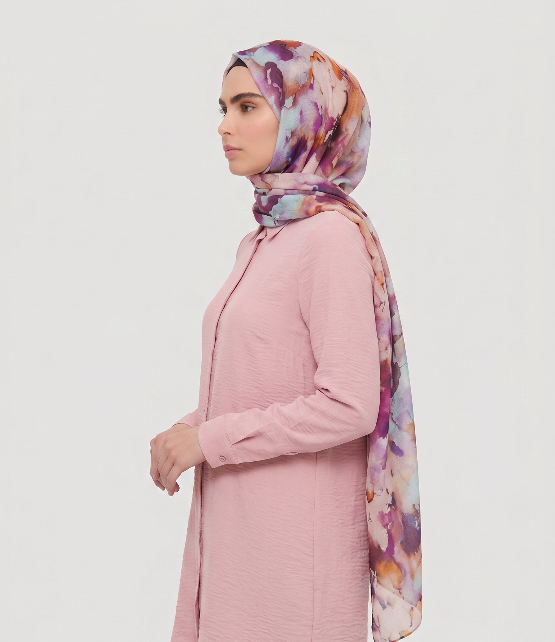 Printed Modal Hijab - Autumn Splash